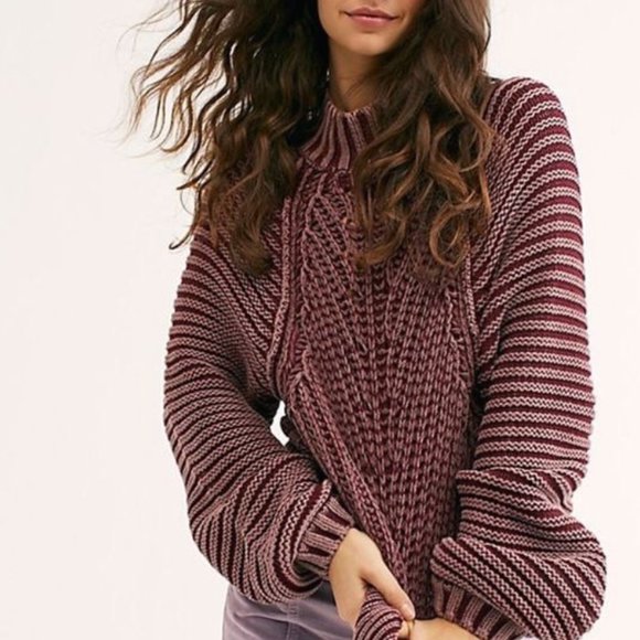 Free People Sweetheart Mockneck Sweater - Picture 1 of 4